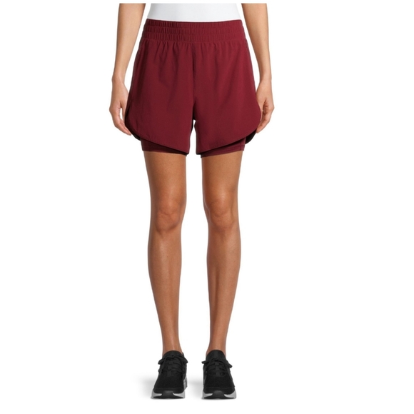 Avia Women's Plus Running Shorts With Bike Liner - Picture 1 of 9